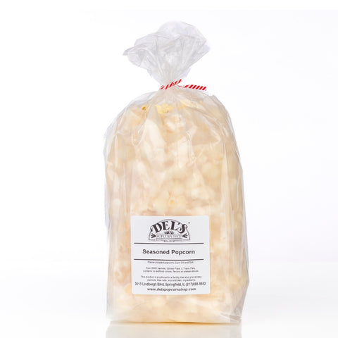 Del's seasoned popcorn large party pack