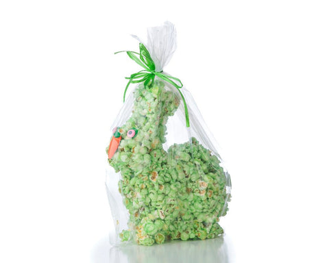 Green Easter popcorn bunny - Popcorn Easter rabbit