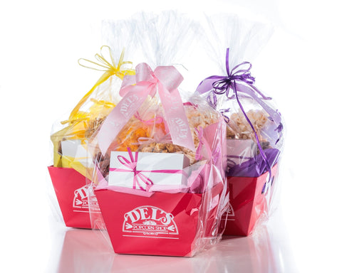 Easter Gourmet Essentials Gift Basket - Del's Popcorn Shop