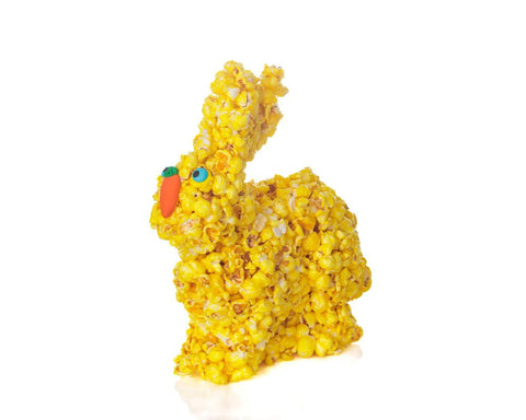 Yellow easter popcorn bunny - DIY easter decoration Kit