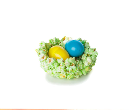 Popcorn Nests with Candy - Filled Eggs - Del's Popcorn Shop