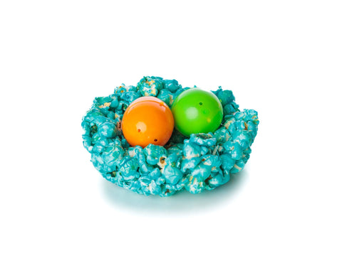 Popcorn Nests with Candy - Filled Eggs - Del's Popcorn Shop