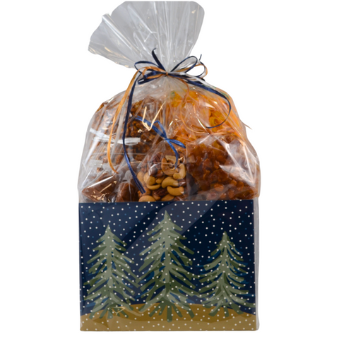 "Midnight Flurry" Large Gift Basket Box