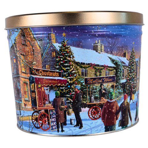 2 Gallon "Hometown Holiday" Holiday Popcorn Tin