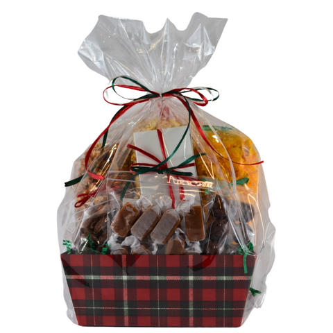 "Christmas Plaid" Large Market Tray