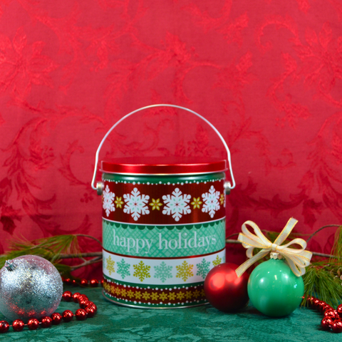 1 Gallon "Holiday Cheer" Popcorn Tin