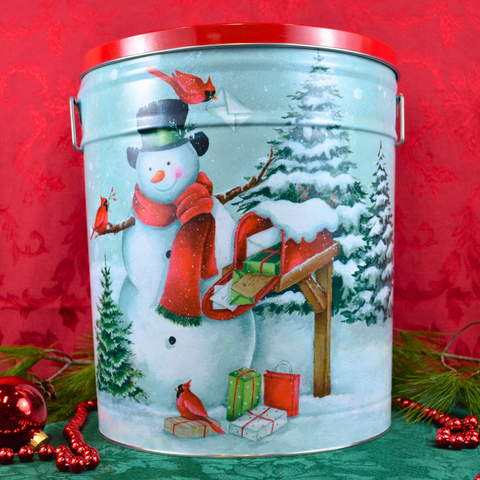 6.5 Gallon "Special Delivery" Holiday Popcorn Tin