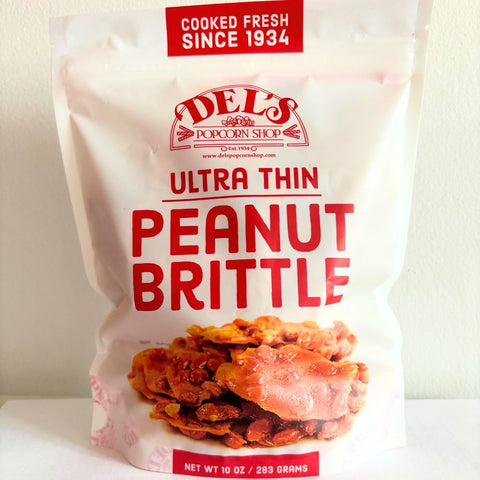 Del's Ultra Thin Peanut Brittle 10oz pack