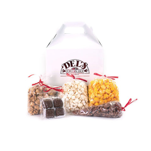 White Del's Gable Box - Del's Popcorn Shop