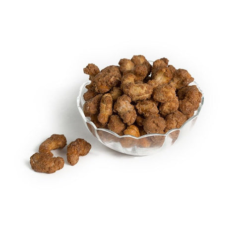 Cinnamon and Sugar Glazed Cashews - Del's Popcorn Shop