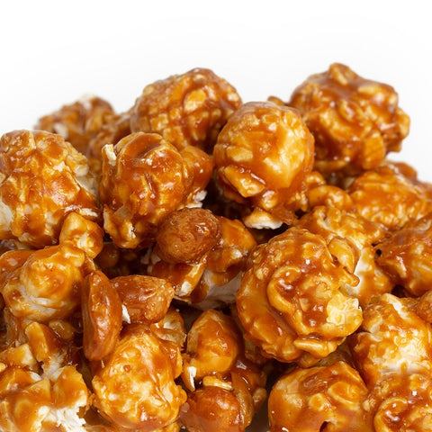 Peanut Butter Popcorn with Peanuts