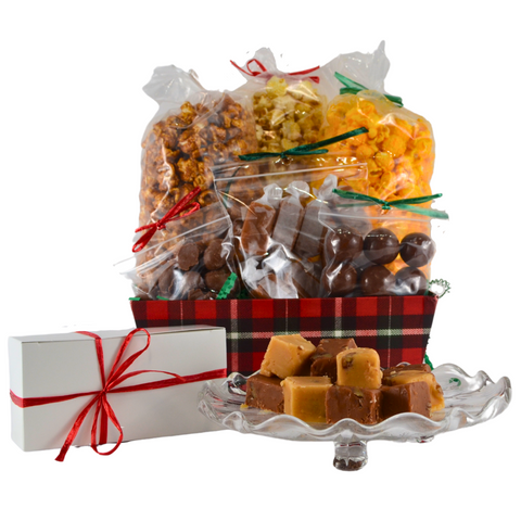 "Christmas Plaid" Large Market Tray