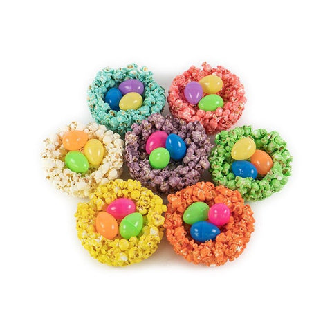 Popcorn Nests with Candy - Filled Eggs - Del's Popcorn Shop
