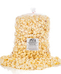 half party bag of Del's seasoned popcorn with kernels