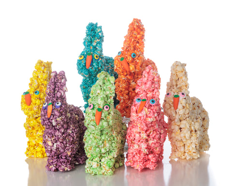 (3 Pack) Life-Sized Easter Popcorn Bunnies + DIY Decoration Kit