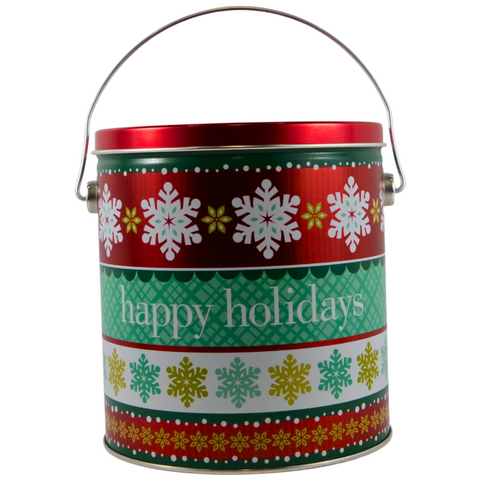 1 Gallon "Holiday Cheer" Popcorn Tin