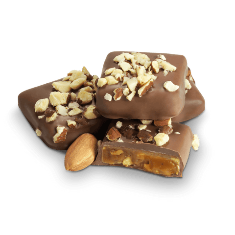 Milk Chocolate Toffee With Almonds - Del's Popcorn Shop