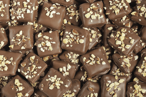 Milk Chocolate Toffee With Almonds - Del's Popcorn Shop