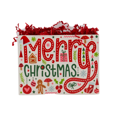 "Whimsical Christmas" Small Gift Basket Box
