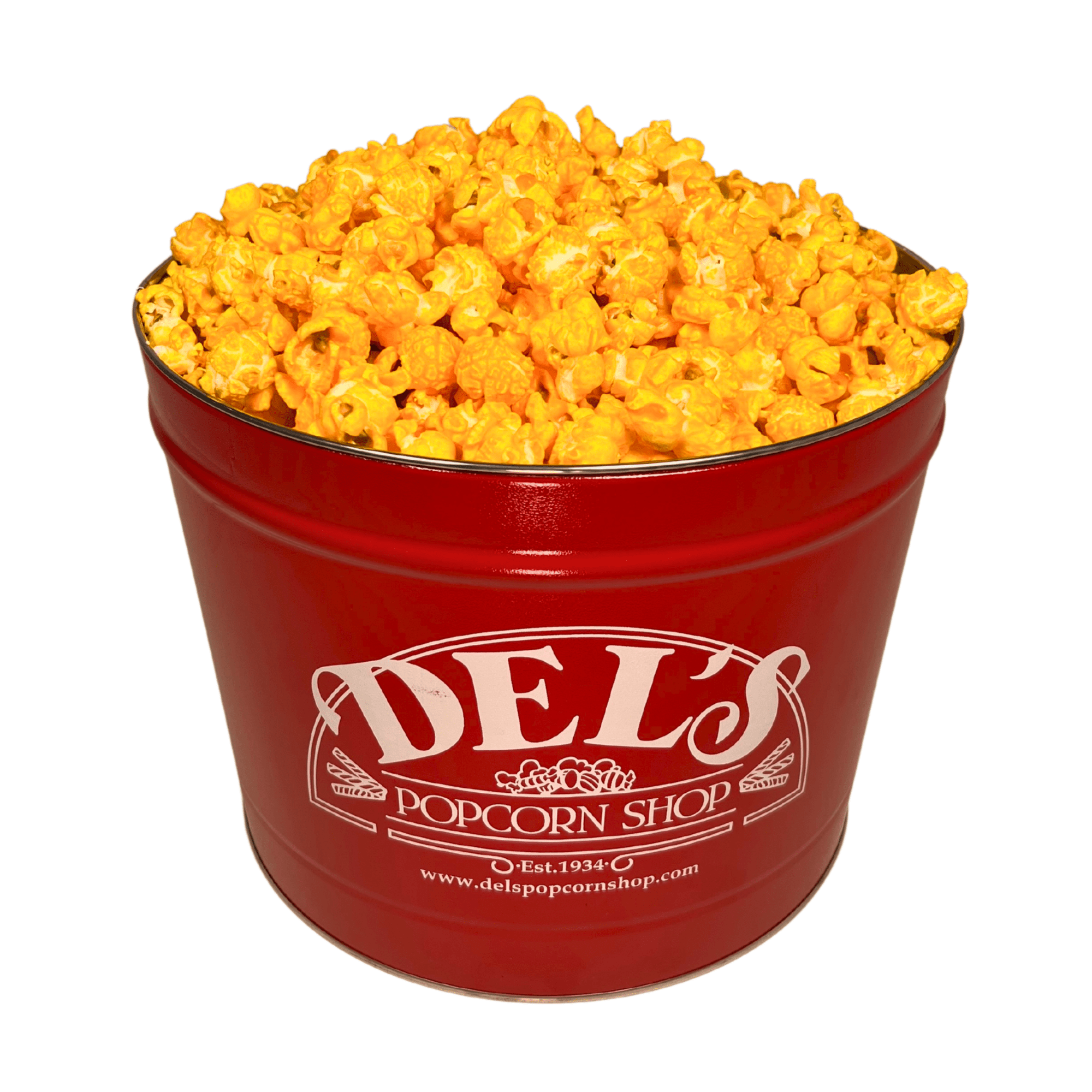 2 Gallon Signature Popcorn Tin - Del's Popcorn Shop