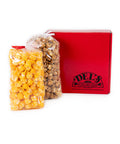 Small Red Del's Popcorn Gift Box