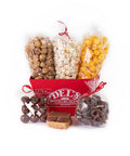 Square Red Del's Market Tray Sampler - Del's Popcorn Shop