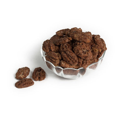 Cinnamon and Sugar Glazed Pecans - Del's Popcorn Shop