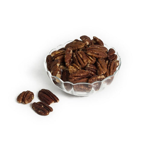 Roasted and Salted Mammoth Pecan Halves - Del's Popcorn Shop