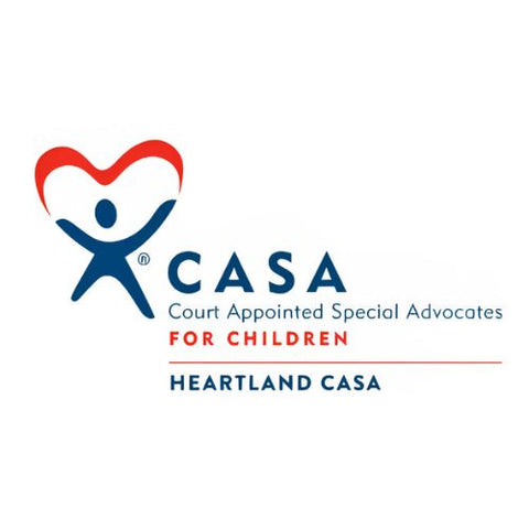 CASA Court Appointed Special Advocates logo with a heart and person symbol on a white background