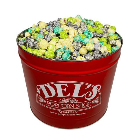 2 Gallon Signature Popcorn Tin - Del's Popcorn Shop