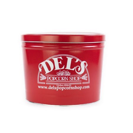 2 Gallon Signature Popcorn Tin - Del's Popcorn Shop